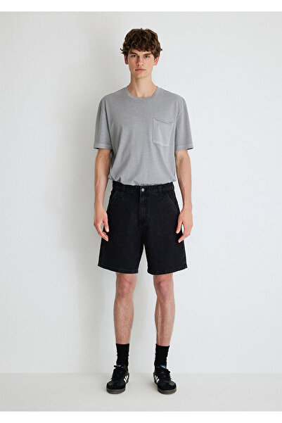 Mavi Rotterdam Mv91 Street Anthracite Jean Shorts 0410185 -82793
