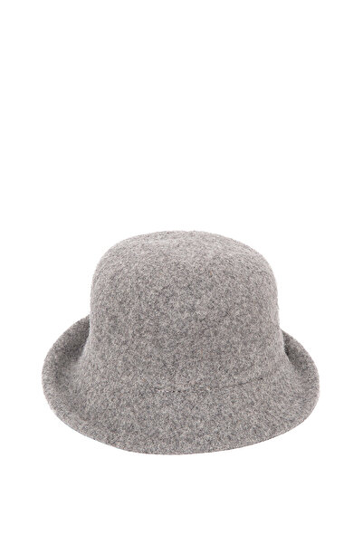 Mavi Gri Yün Bucket Şapka 1911759-82758