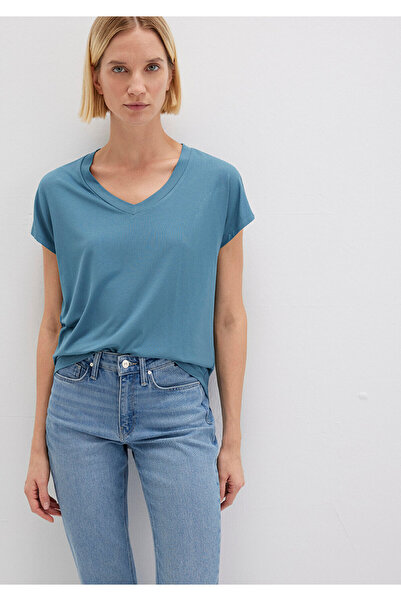 Mavi Viskose-T-Shirt mit V-Ausschnitt - Regular Fit167714-70753