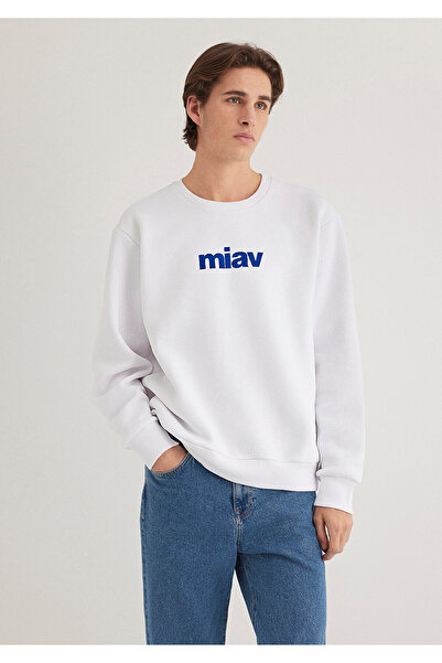 Mavi Λευκό φούτερ Miav Printed 0610925-620