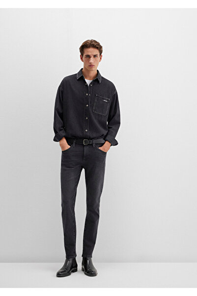 Mavi Kvnç Schwarze rauchgraue Jeanshose 001070-34804