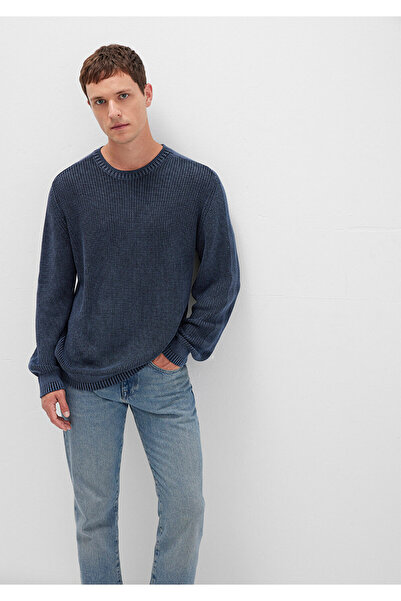 Mavi Πουλόβερ με λαιμόκοψη Navy Blue Slim Fit / Slim Fit 070767 -34319