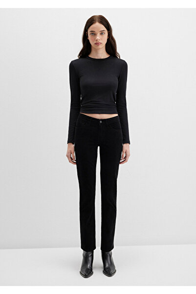 Mavi Mona Black Velvet Trousers 1049782991