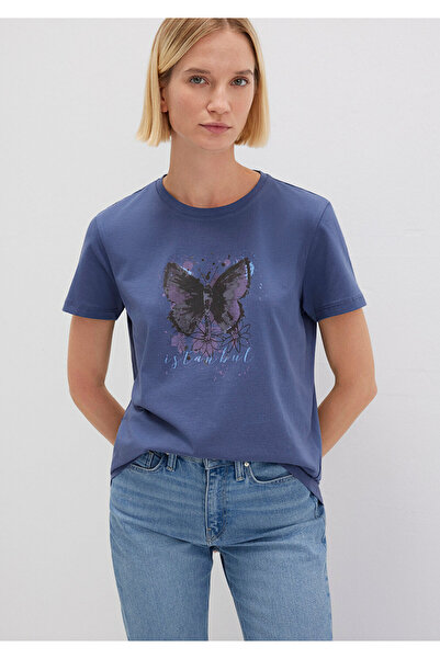 Mavi T-Shirt mit „Istanbul Butterfly“-Aufdruck – RegularFit 168571 – 30233