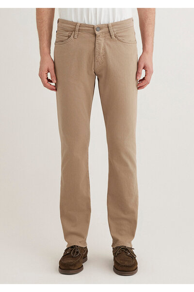 Mavi Martin Dark Beige Comfort Gabardine Trousers 0037832492