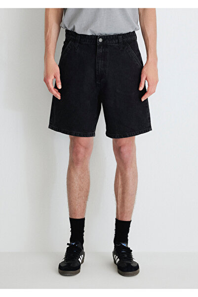 Mavi Rotterdam Mv91 Street Anthracite Jean Shorts 0410185 -82793