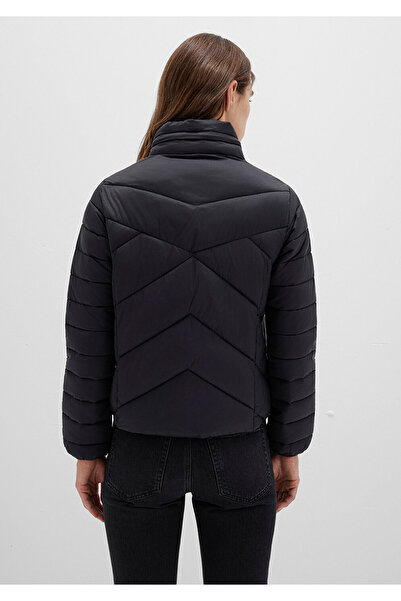 Mavi Stand Collar Black Puffer Coat 110698-900