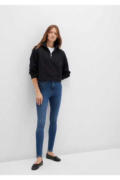 Mavi Pantaloni blugi în formă de aur Serenay 100980-33687