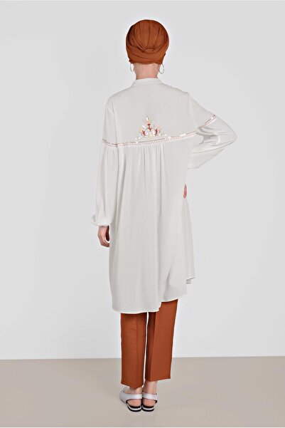 Alvina Вишитий шарф з коміром туніка 4337