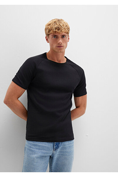 Mavi Μπλουζάκι με λεπτομέρεια σε μαύρο ραβδί -06605902