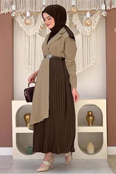 TRENDTESETTÜR ΓΥΝΑΙΚΕΙΟ ΦΟΡΕΜΑ ΜΙΝΚ ΖΩΝΗ ΔΙΧΡΩΜΑ Τ 0583