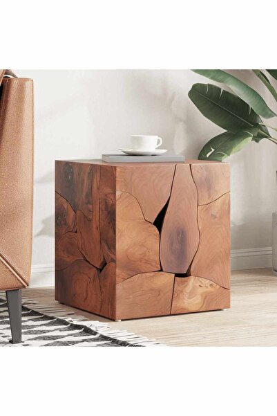 vidaxl كرسي من خشب الساج الصلب