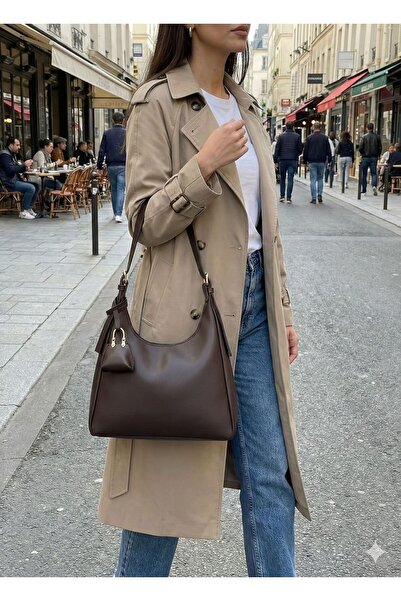 FREE MARKA Kahve Kadın Omuz Ve El Çantası