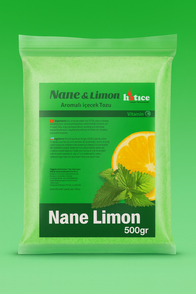 hot ice Nane Limon Aromalı Içecek Tozu Mentollü 500 gr