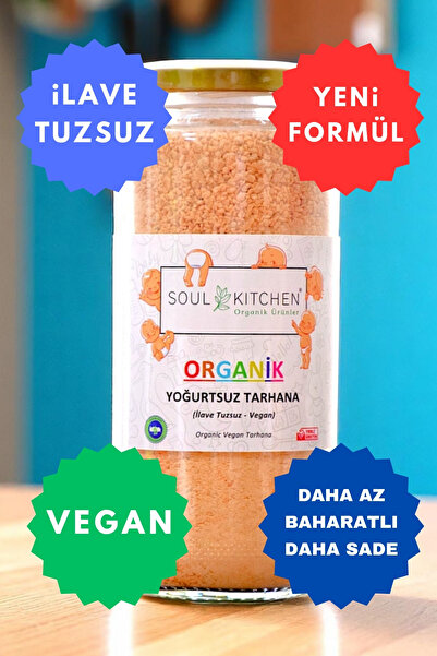 Soul Kitchen Organik Ürünler Organik Yoğurtsuz Tarhana Vegan Cam 350gr