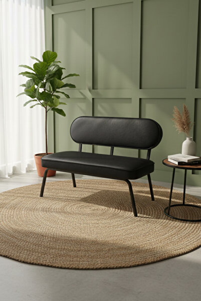 Azra Mobilya Luna İkili Koltuk – Modern Tasarım | Deri Kumaş | Metal Ayaklı |...