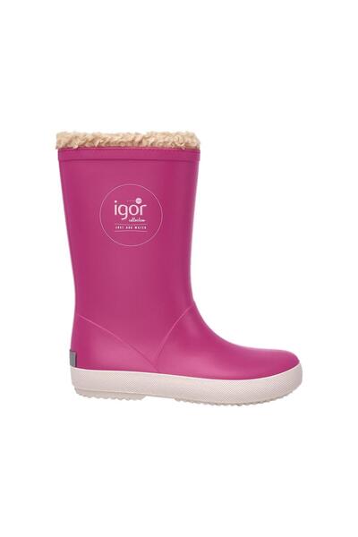 IGOR Cizme de ploaie pentru fete Splash Nautico Borreguito Fuchsia