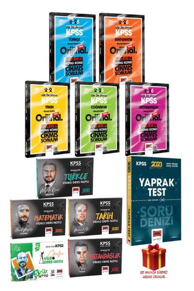 Yargı Yayınları 2026 Yargı Lise Önlisans Çıkmış Sorular Seti+Tüm Dersler Vide...