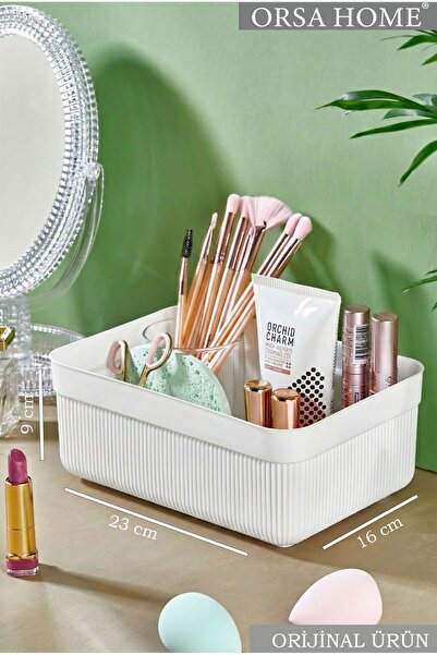 ORSA HOME 394 Beyaz Makyaj Ve Kozmetik Düzenleyici Organizer, Modern Tasarım ...