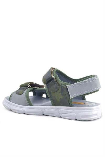 Rakerplus Wisps Genuine Leather Khaki Camouflage Kids Sandals