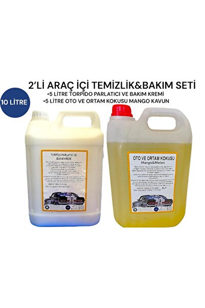 Şimal otokimya market 2'li Araba Temizleme Seti/oto Bakım Seti 5 Litrelik; To...