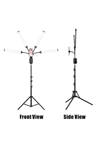 Kiboule Flexible 4-Arms LED Video Light 3000K/4000K/6000K Bi-color Dimmable