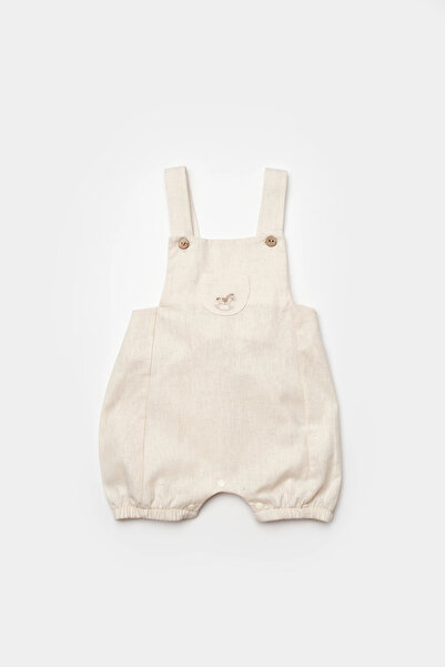 Biorganic Little Horse Salopet Jumpsuit Ecru
