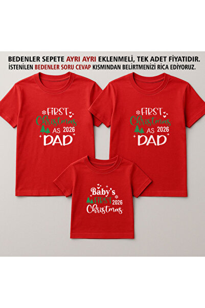 MODA مجموعة تي شيرت للأب والأم والطفل بمناسبة عيد الميلاد وعيد الميلاد المجيد...