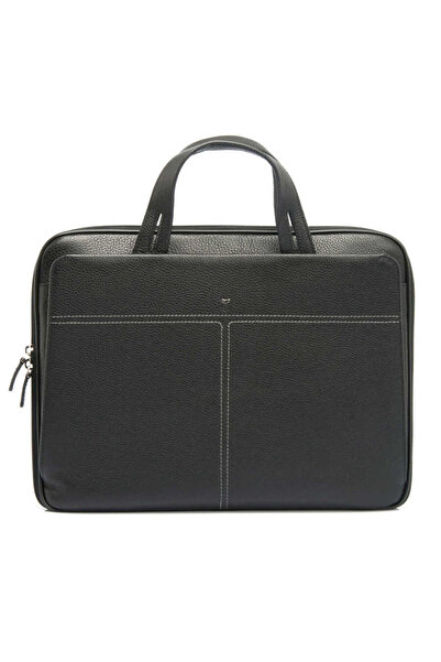 Tergan Black Genuine Leather Men's Shoulder Bag - S1Ev00021269-A6F