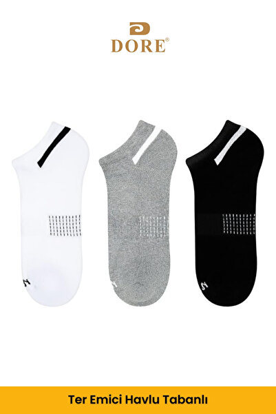 Dore Оригинален унисекс 3 чифта премиум бамбукови тренировъчни гъвкави удобни модели 4 сезона спортни и ежедневни къси чорапи
