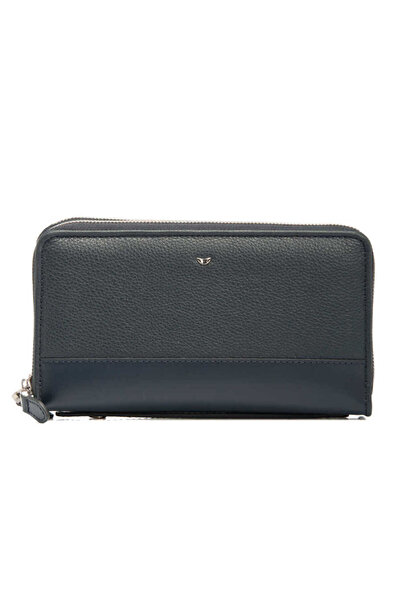 Tergan Navy Blue Genuine Leather Unisex Portfolio Bag - S1Pc00021396-C5D