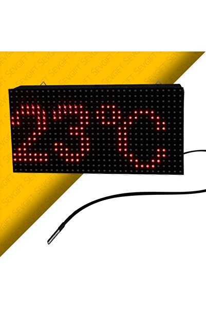 Sevgift LED Ekranlı Kablolu Havuz Termometresi – Saat Göstergeli, Uzatılabili...