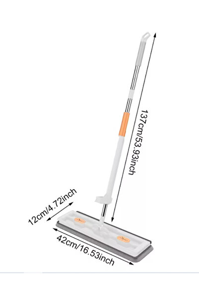 çt çeçem ticaret Kendinden Sıkmalı Mikrofiber Mop Kendini Temizleyen Mop