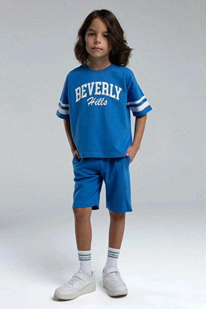 Rolypoly Boy's Blue Bermuda Suit