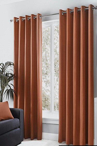 TülEvi Rustik Kadife Dokulu Adafon Perde