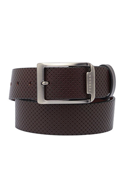 Tergan Smeđe Prava koža Muške Kaiš - S1EK00000397-D63