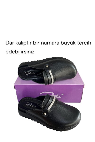 Perla papuci sabo ortopedici negri, cu pietre, pentru uz zilnic, pentru acasă...