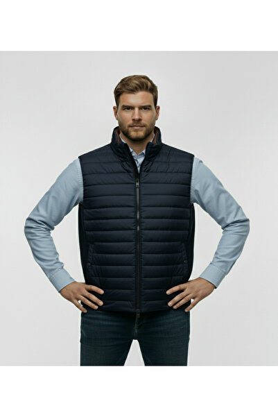 montecarlo Γιλέκο μεγάλου μεγέθους με πλεκτή καπιτονέ πλάτη