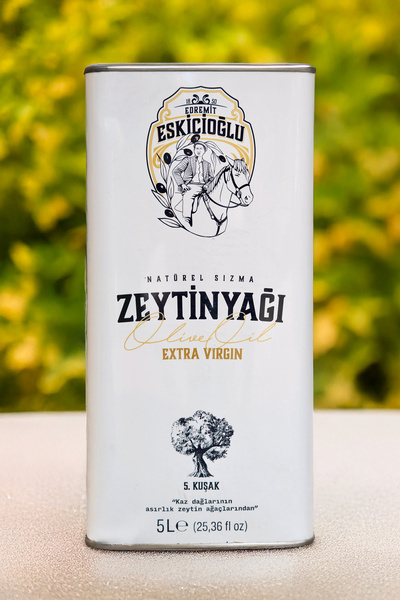 Eskicioğlu Erken Hasat Soğuk Sıkım Naturel Sızma Zeytinyağı 5000ml (FİLTRESİZ)