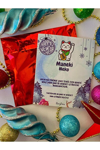 BeryDenz Maneki Neko (Luck Cat) Ceramic Beaded Bracelet New Year's Luck Bracelet