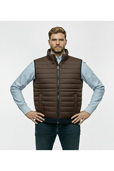 montecarlo Plus Size Knitted Quilted Vest