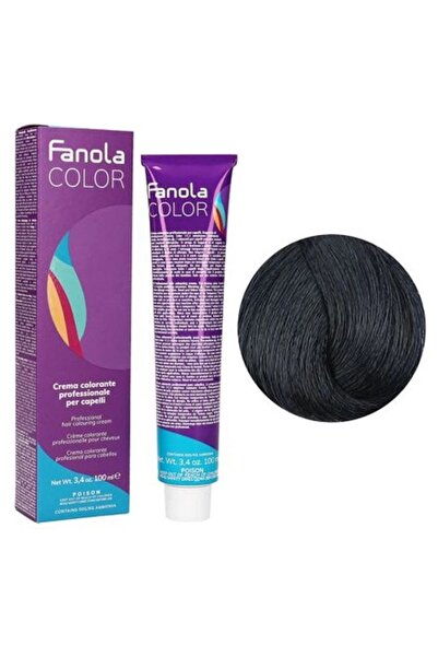 Fanola Βαφή Μαλλιών 1.10 Μόνιμη Τεχνική - Κρέμα Βαφής Σκούρο Μπλε Μαύρο 100ml -