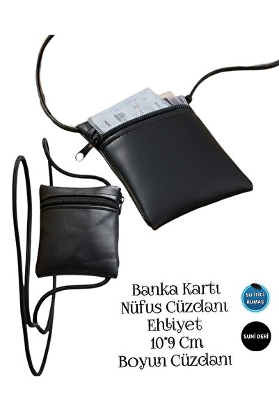 SEVBAGS kartlık boyun cüzdanı suni deri