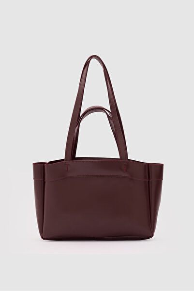 Shule Bags Marlove Leather Shoulder Bag Burgundy