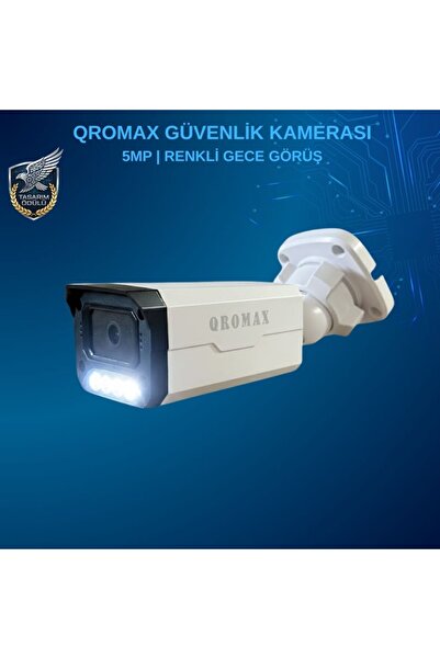 qromax Gece Renkli Gösteren 8 Warm Led 5 Mp Sony Lensli 1080p Full Hd Güvenlik Kamerasi 3404w