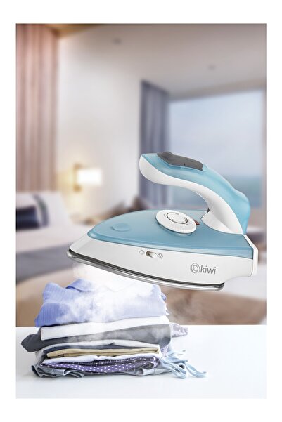 Kiwi Foldable 1000 Watt Travel Iron with Steel Base