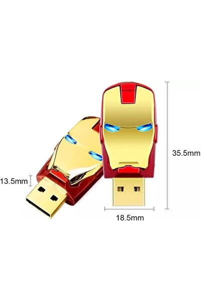 MeK Fine 2TB USB Flash Drive — Fast Transfer, Universal USB Compatibility, Gold-Red