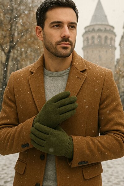 IŞIK Mănuși militare din lână cu două straturi – Mănuși termice tactice pentru vreme rece de iarnă (bărbați/femei)