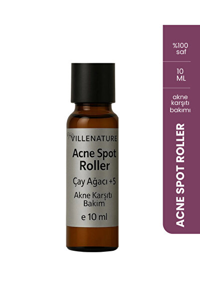 VILLENATURE Acne Spot Roller 10 ML/Akne Spot/Çay Ağacı Uçucu Yağlı