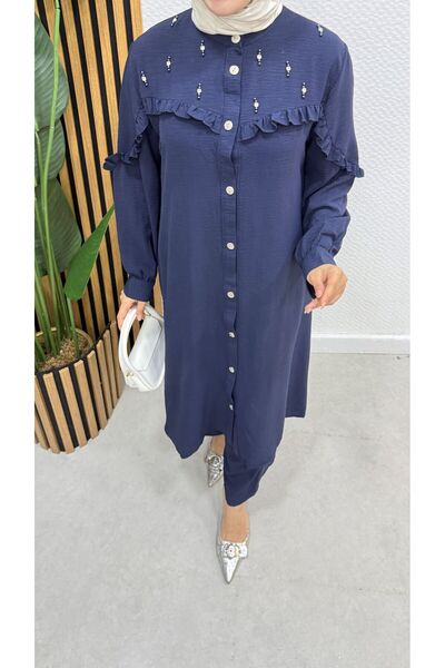 BURCU TESETTÜR Önü Düğmeli Ayrobin Takım 1315